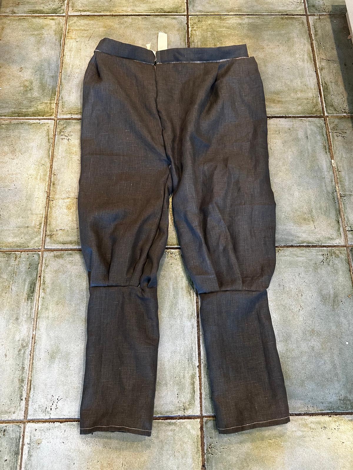 A pair of handmade Rus-style grey pants